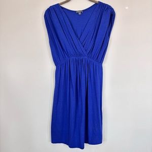 Lilla P Pima Cotton Blend Draped Pleated Dress Purple Size Small